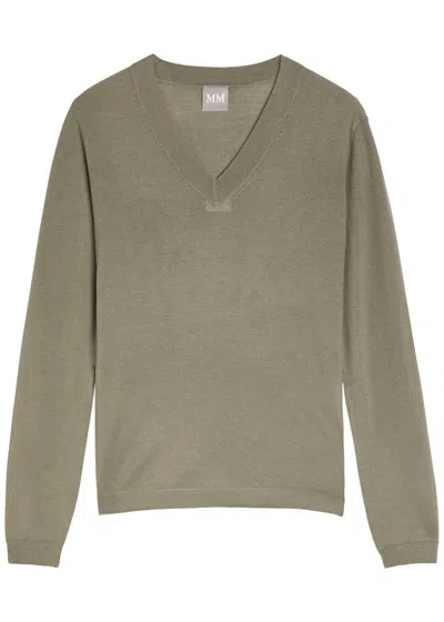Max Mara Leisure Dolmen Wool And Cashmere-blend Jumper In Gray