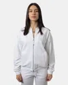 Max-mara-leisure Hoodie With Zip Mm Max Mara Mod. Dodo - 001 Optic White
