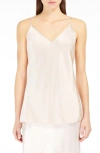 Max Mara Lucca Silk Satin Top In Pink
