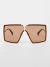 Max Mara 69mm Shield Sunglasses