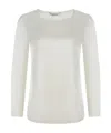 Max Mara Leisure Moldava Stretch Blouse In White