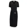 Max Mara Leisure Pepaia Midi Dress In Black Polyester In Black