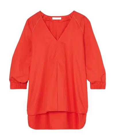 Max Mara Leisure Pordoi Blouse In Red