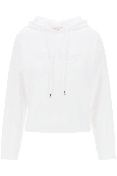 Max Mara "stadium Sweatshirt With Emb In White