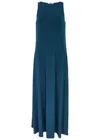 Max Mara Leisure Supremo Stretch-jersey Midi Dress In Blue