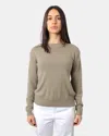Max-mara-leisure T-shirt With Round Neck Mm Max Mara Mod. Leisure - 001 Sand