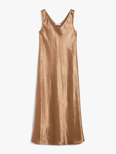 Max Mara Leisure Talete Dress Tobacco In Camel