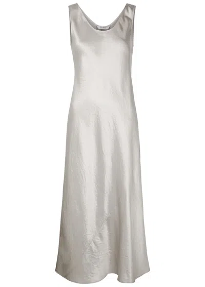 Max Mara Talete Sleeveless Satin Midi Dress