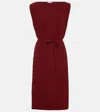 Max Mara Leisure Teulada Pleated Jersey Top In Red