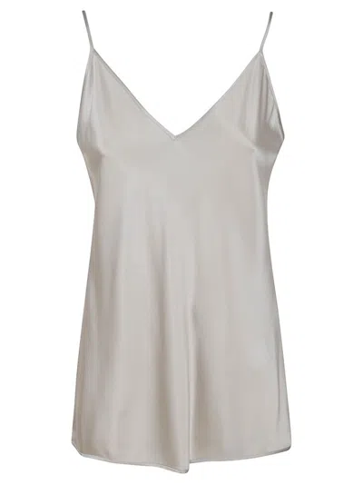 Max Mara V-neck Sleeveless Top In White