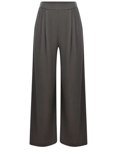 Max Mara Leisure Whisky Wide Leg Trousers In Brown