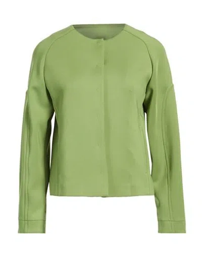 Max Mara Leisure Woman Jacket Military Green Size L Polyester, Elastane
