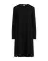 Max Mara Leisure Woman Midi Dress Black Size L Triacetate, Polyester In Black