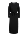Max Mara Leisure Woman Midi Dress Black Size Xs Virgin Wool
