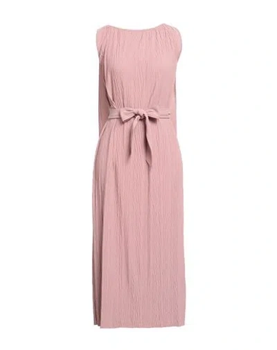 Max Mara Leisure Woman Midi Dress Blush Size Xl Polyester In Pink