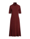 Max Mara Women's Cady Mock Turtleneck Midi-dress In Red