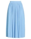 Max Mara Leisure Woman Midi Skirt Azure Size M Polyester In Blue