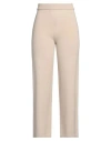 Max Mara Leisure Woman Pants Beige Size L Virgin Wool In Beige