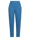 Max Mara Leisure Woman Pants Blue Size M Cotton, Polyamide