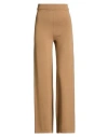 Max Mara Leisure Woman Pants Camel Size Xs Virgin Wool In Brown