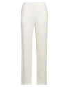 Max Mara Leisure Woman Pants Ivory Size S Linen, Elastane In White