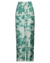 Max Mara Logo Casual Pants In Green