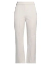 Max Mara Leisure Woman Pants Light Grey Size Xl Viscose, Polyamide, Elastane