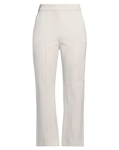 Max Mara Leisure Woman Pants Light Grey Size Xl Viscose, Polyamide, Elastane