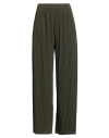 Max Mara Leisure Woman Pants Military Green Size S Polyester In Green