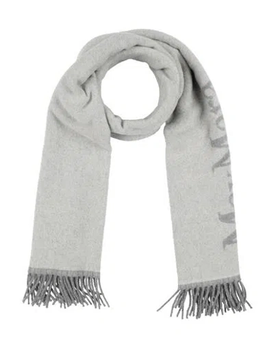 Max Mara Leisure Woman Scarf Light Grey Size - Wool, Polyamide In Gray