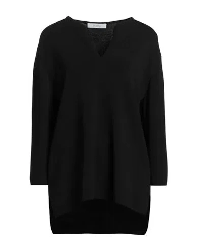 Max Mara Leisure Woman Sweater Black Size M Viscose, Polyamide