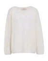 Max Mara Leisure Woman Sweater Cream Size L Mohair Wool, Polyamide, Wool In White