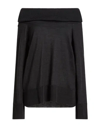 Max Mara Leisure Woman Sweater Grey Size L Virgin Wool In Gray