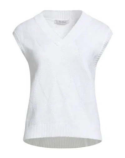 Max Mara Leisure Woman Sweater White Size L Cotton, Polyester