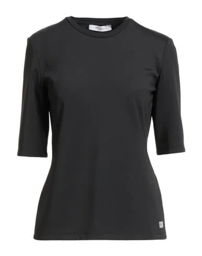 Max Mara Leisure Woman T-shirt Black Size L Polyamide, Elastane