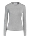 Max Mara Leisure Woman T-shirt Light Grey Size L Viscose, Elastane