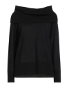 Max Mara Leisure Woman Turtleneck Black Size S Virgin Wool In Black