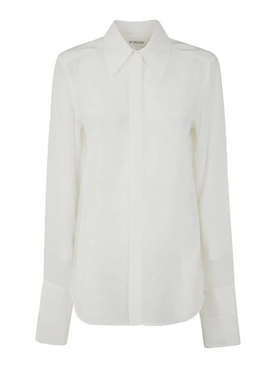 Max Mara Lelia Silk Shirt In White