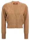 Max Mara Studio Women 'lella' Cardigan In Nude