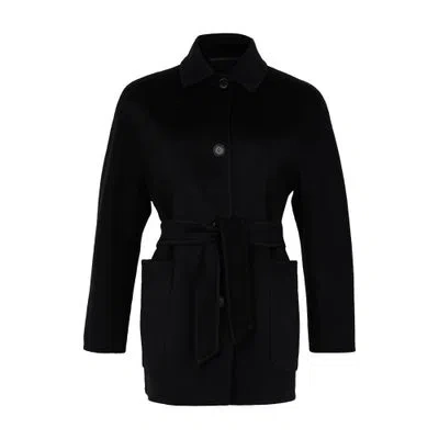 Max Mara Lembi Coat In Black