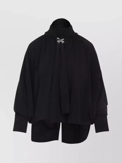 Max Mara Leonida Blouse With Asymmetric Hem And Balloon Sleeves