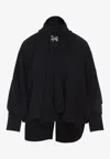 Max Mara Leonida Blouse With Asymmetric Hem And Balloon Sleeves In Black