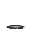 Max Mara Leopard Print Belt In Brown