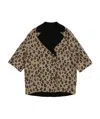 Max Mara Leopard Print Leisure Jacket In Black