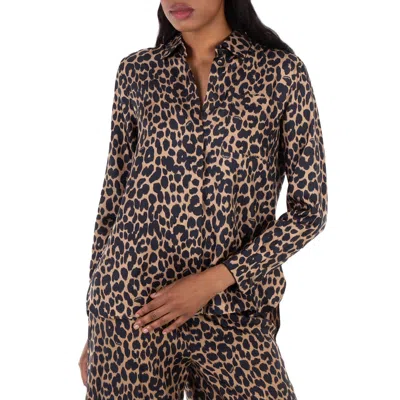 Max Mara Leopard Print Silk Shirt