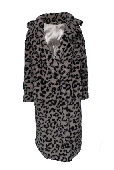 Max Mara , Leopard Printed Teddy Coat In Brown