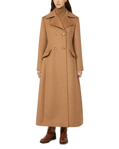 Max Mara Lepanto Camel Wool Coat In Brown