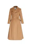 Max Mara Double-breasted Coat In Brown