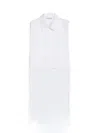 Max Mara Cotton Poplin Front In White