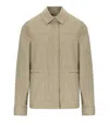 Max Mara Lepre Beige Denim Effect Jacket In Green